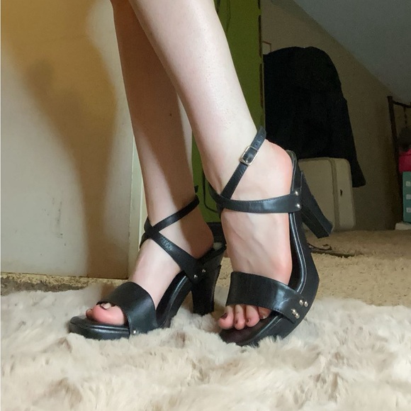 Vintage Harley Davidson strapped heels - size 7 - Picture 5 of 5